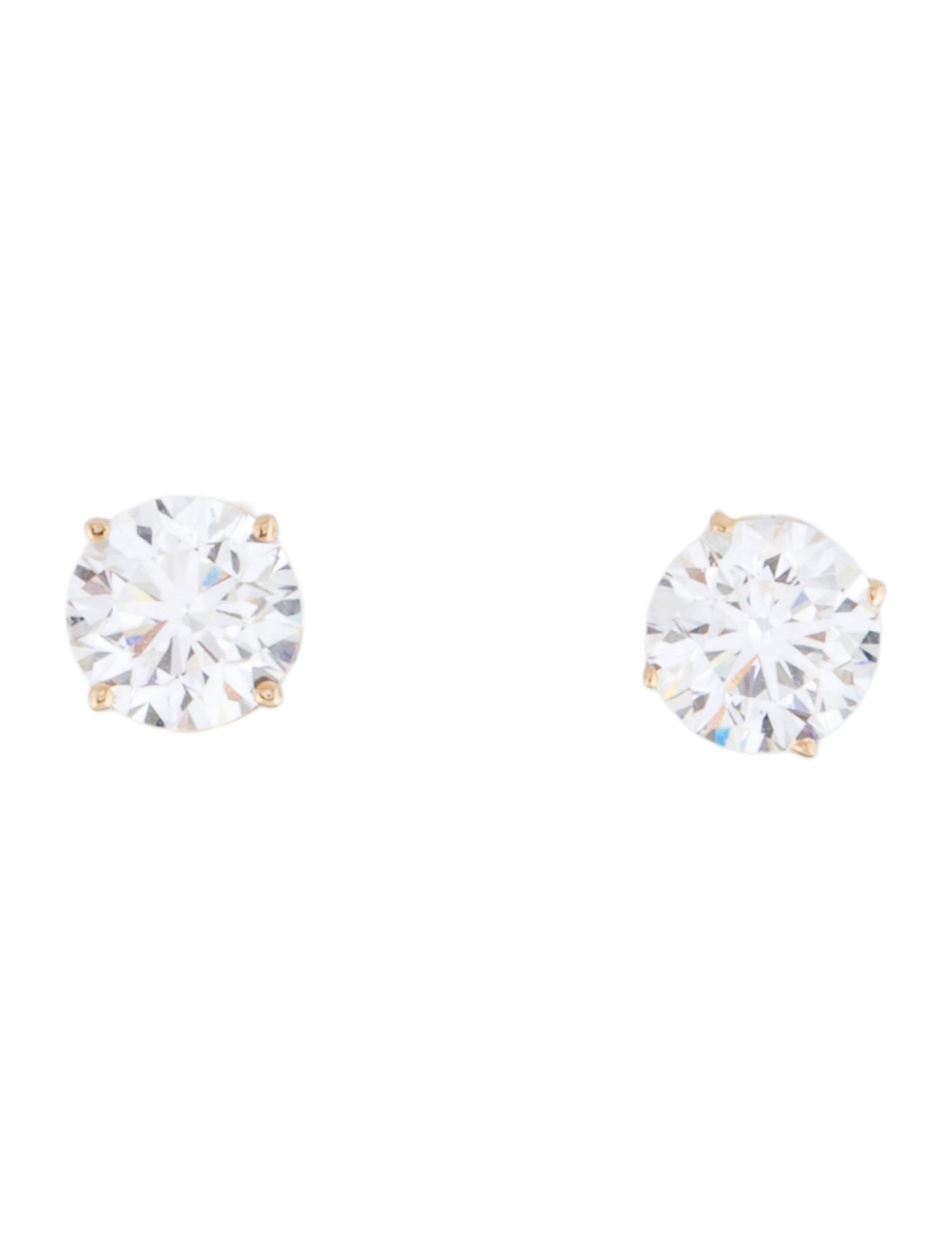 Earrings 14K 1.00ctw Lab-Grown Diamond Solitaire Stud