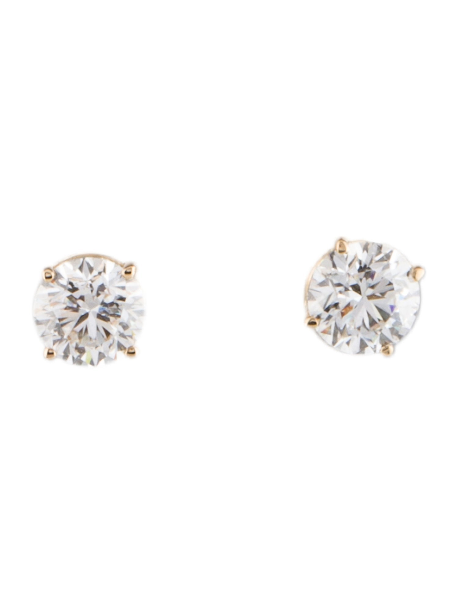 Earrings 14K 1.00ctw Lab-Grown Diamond Solitaire Stud