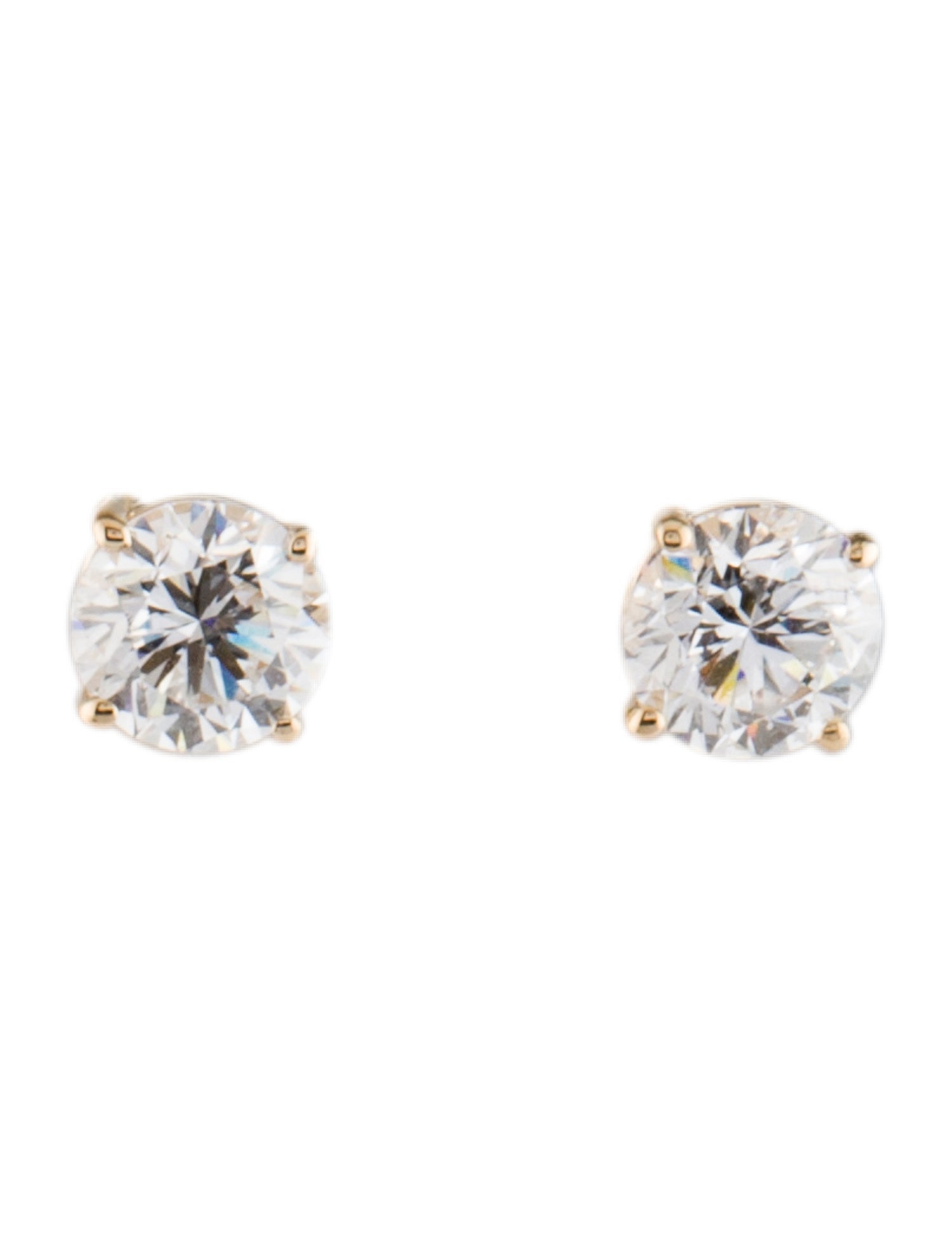Earrings 14K 1.00ctw Lab-Grown Diamond Solitaire Stud
