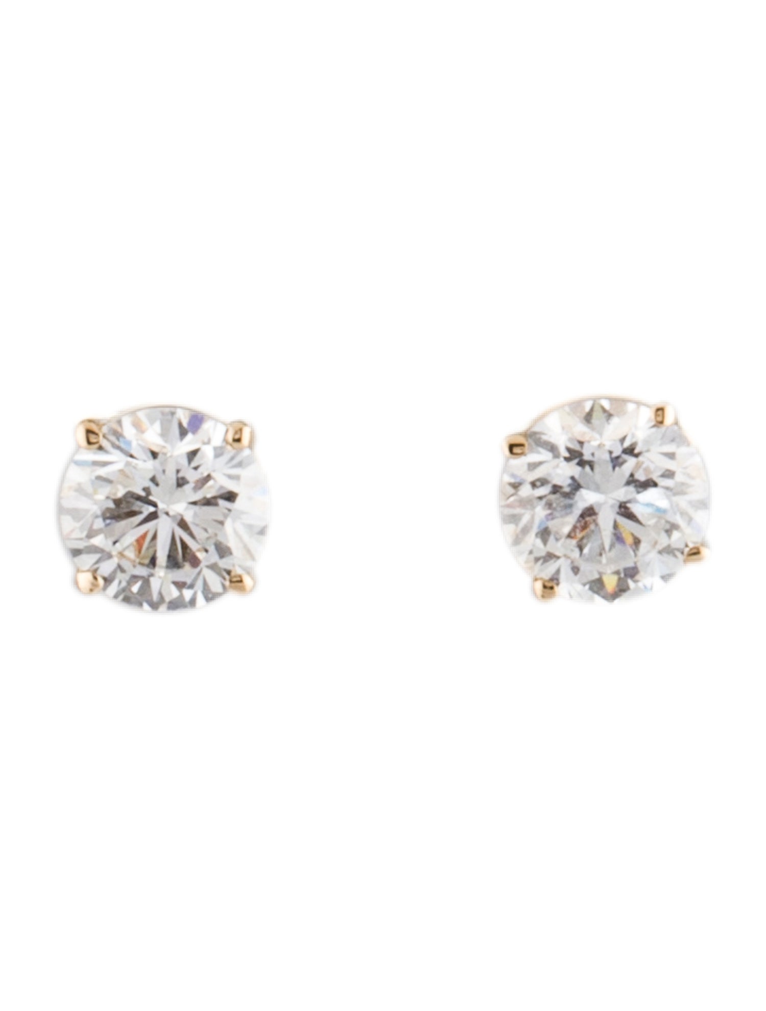 Earrings 14K 1.00ctw Lab-Grown Diamond Solitaire Stud