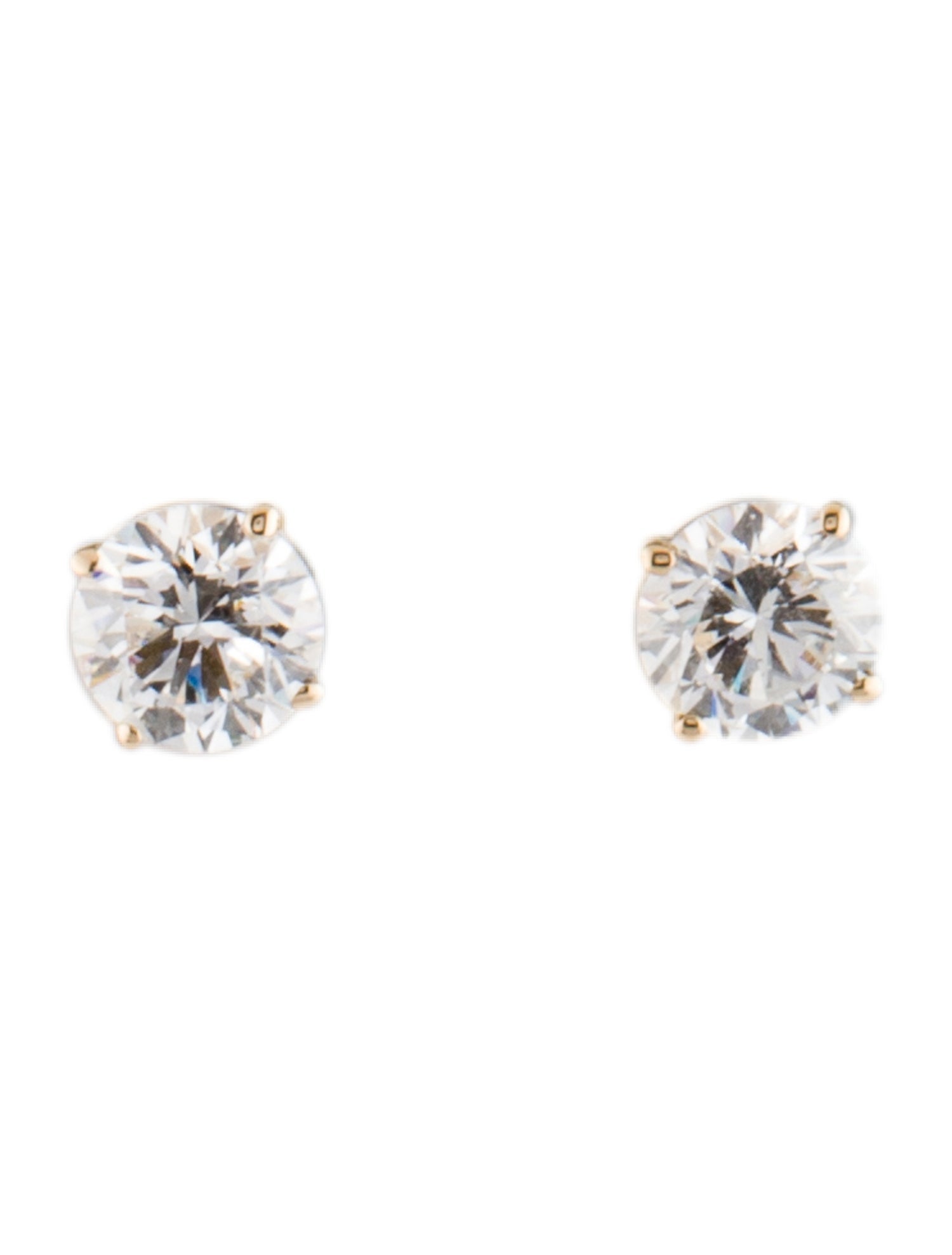 Earrings 14K 1.00ctw Lab-Grown Diamond Solitaire Stud