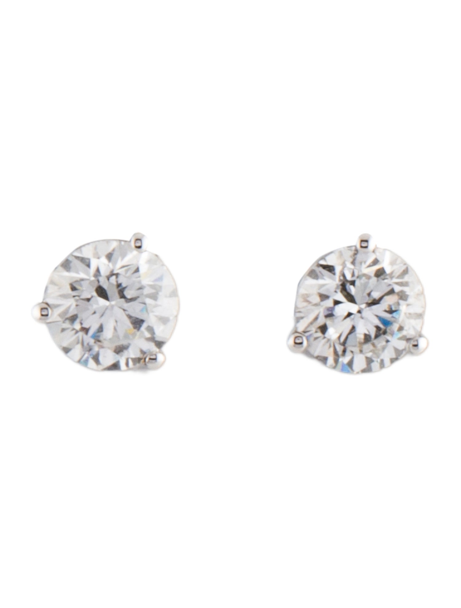 Earrings 14K 1.00ctw Lab-Grown Diamond Solitaire Stud