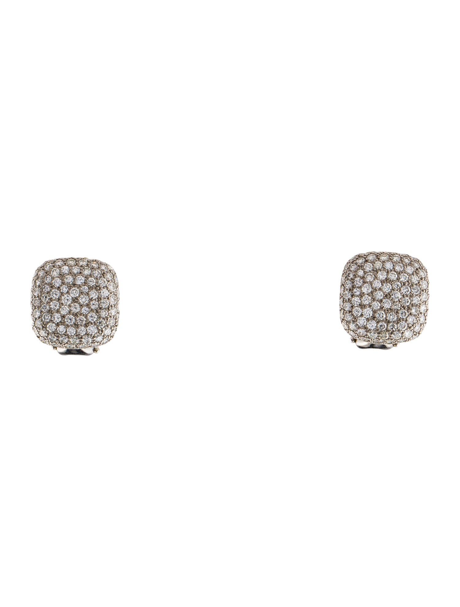 Earrings Platinum 2.00ctw Diamond Earclip