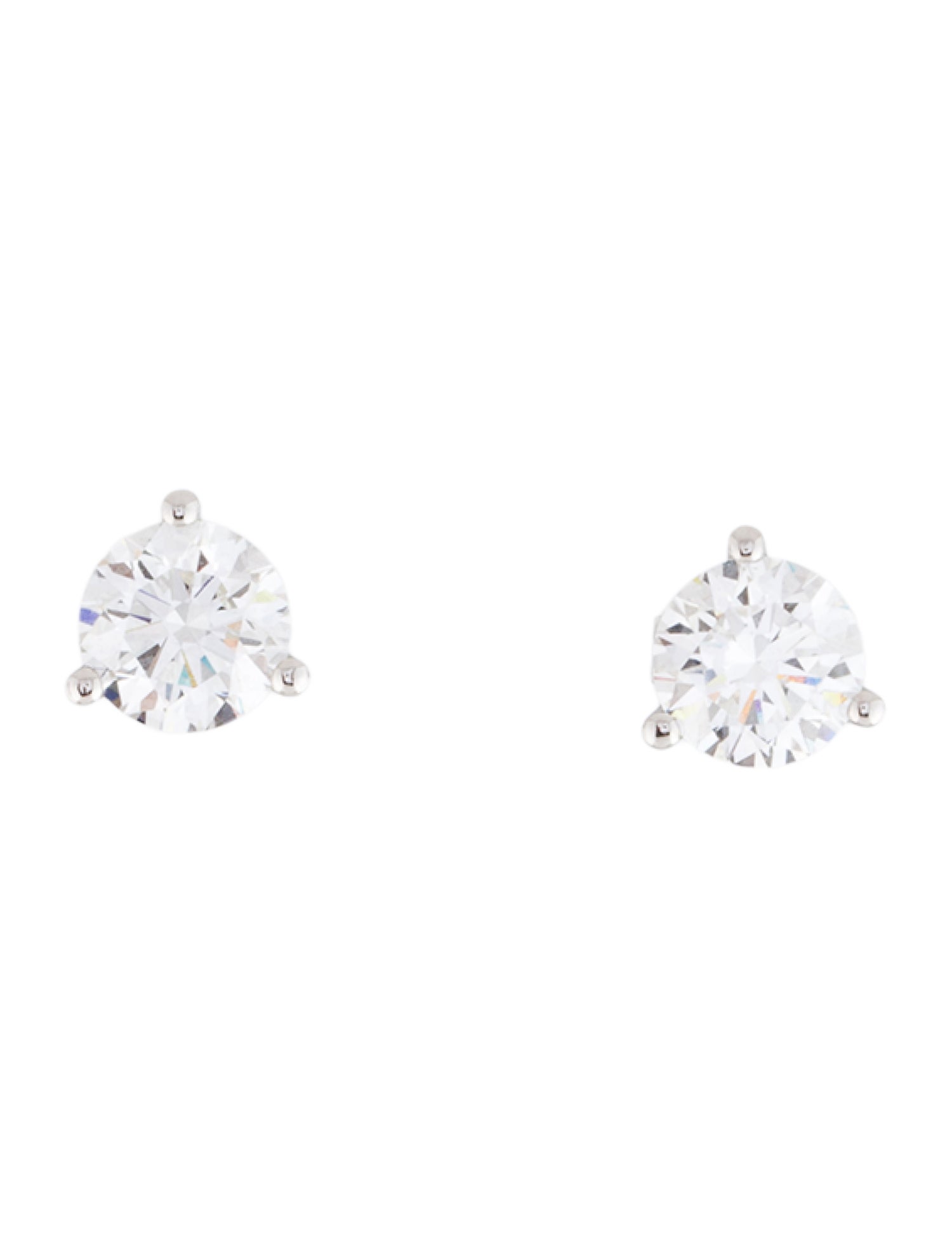 Earrings 14K 1.50ctw Lab-Grown Diamond Solitaire Stud