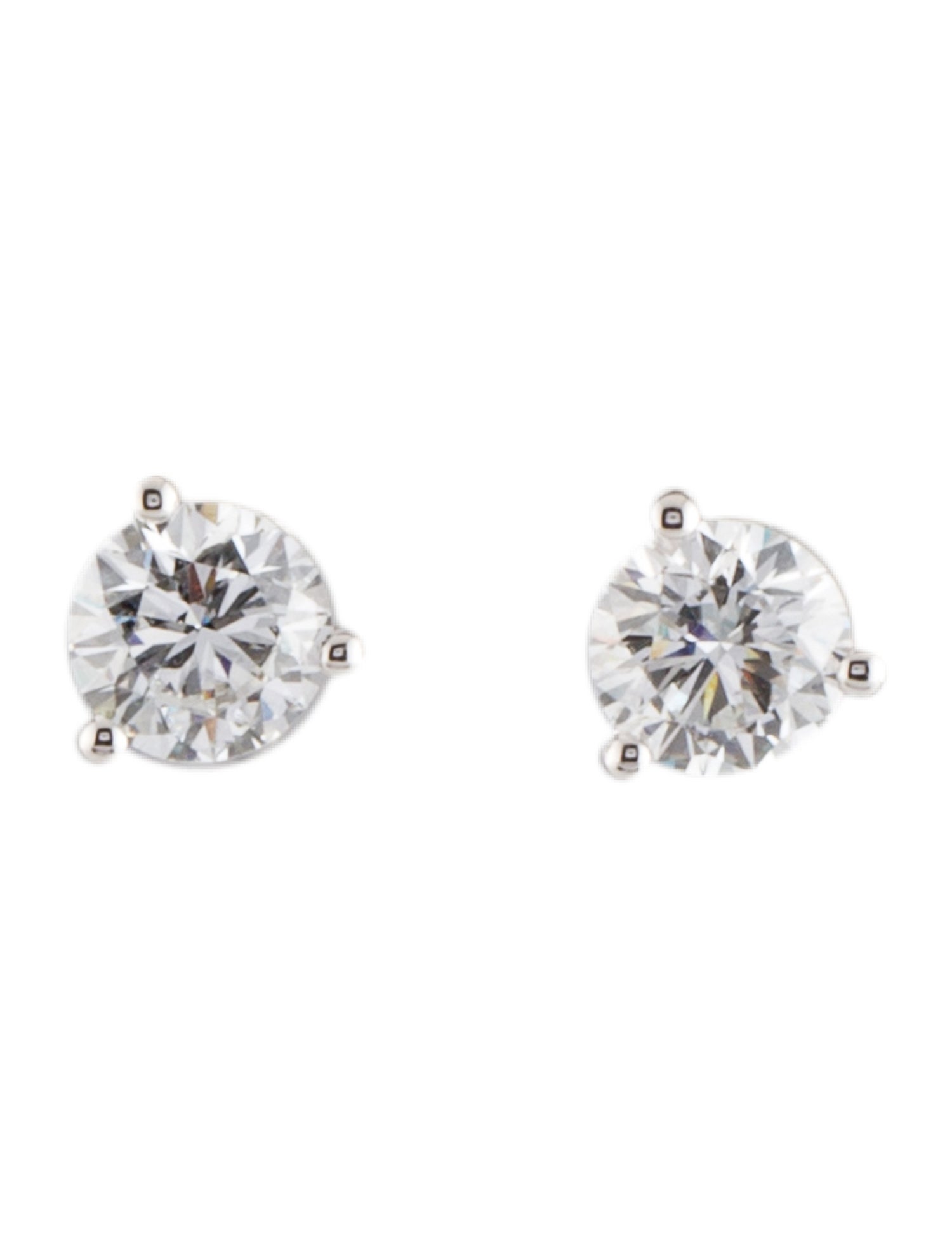 Earrings 14K 1.50ctw Lab-Grown Diamond Solitaire Stud