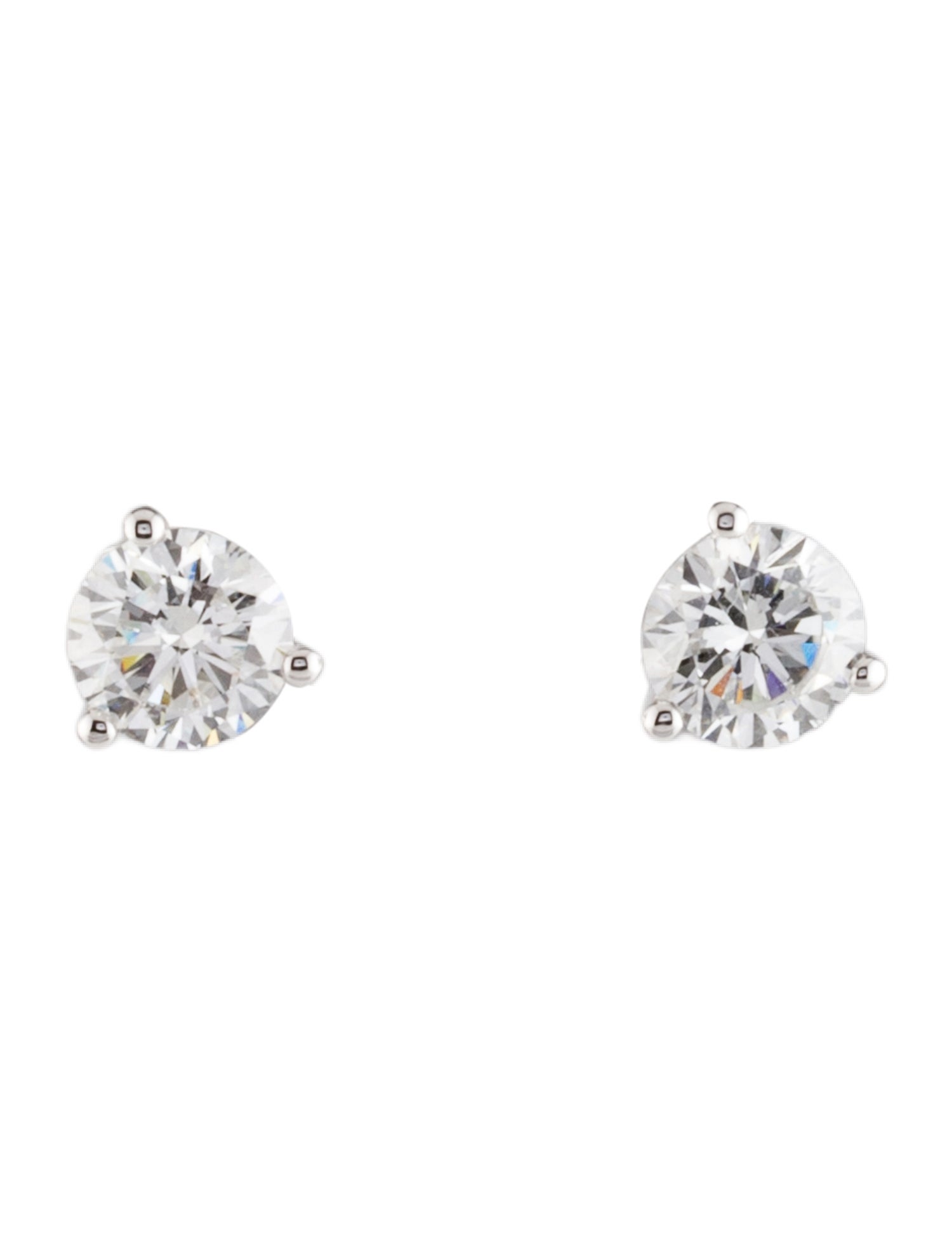 Earrings 14K 1.50ctw Lab-Grown Diamond Solitaire Stud