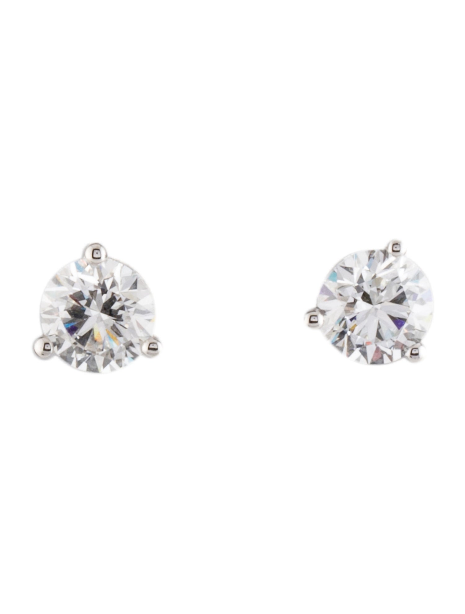 Earrings 14K 1.50ctw Lab-Grown Diamond Solitaire Stud