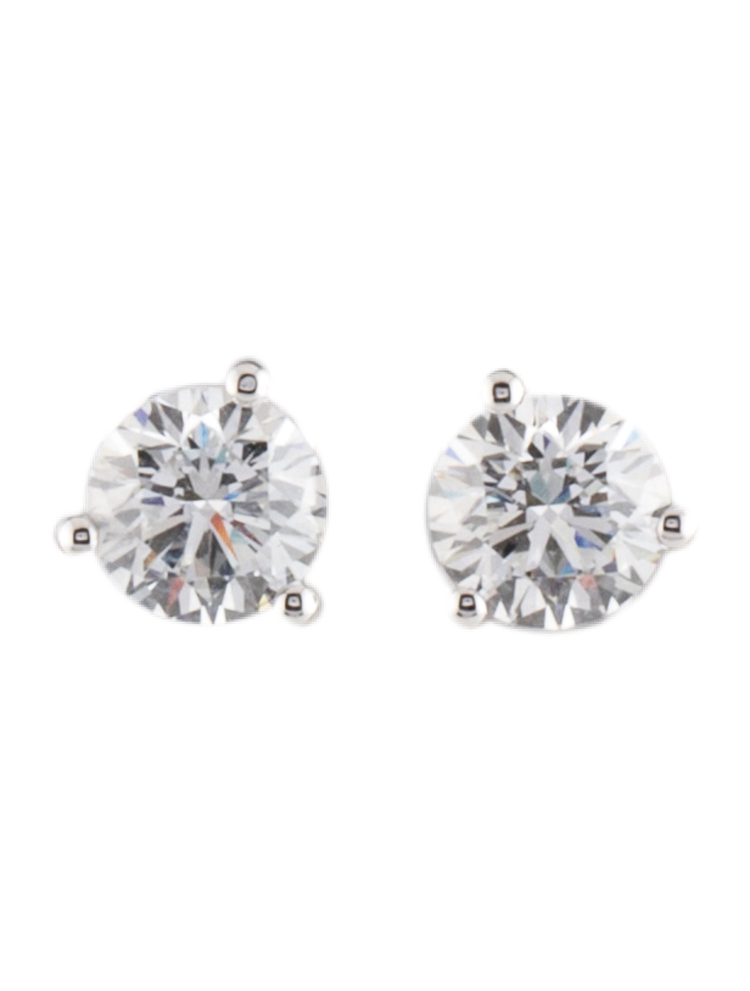 Earrings 14K 1.50ctw Lab-Grown Diamond Solitaire Stud