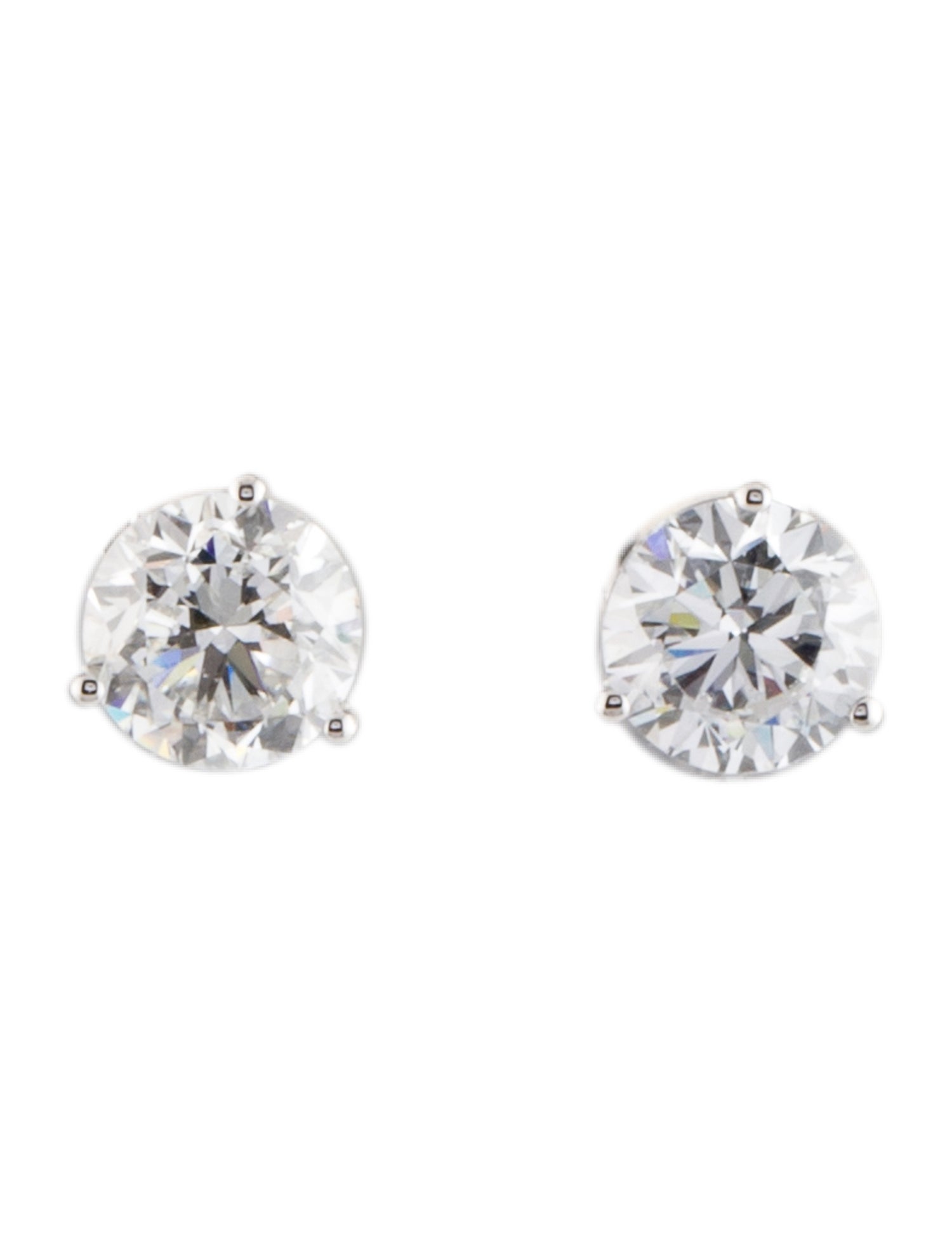 Earrings 14K 2.00ctw Lab-Grown Diamond Solitaire Stud