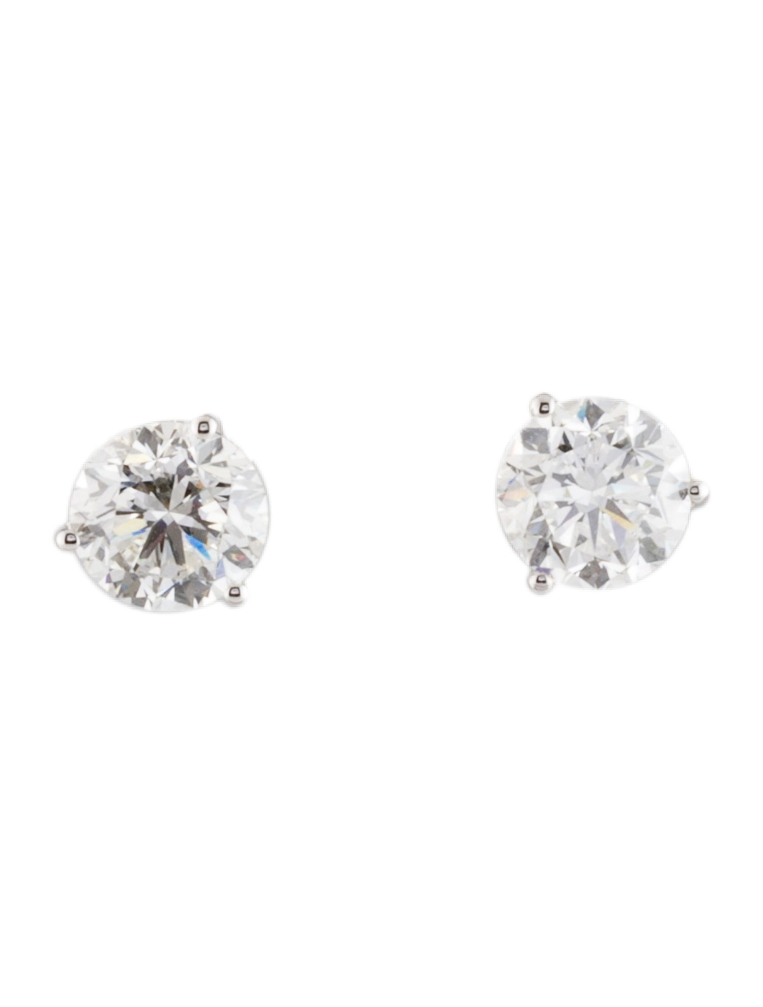 Earrings 14K 2.00ctw Lab-Grown Diamond Solitaire Stud