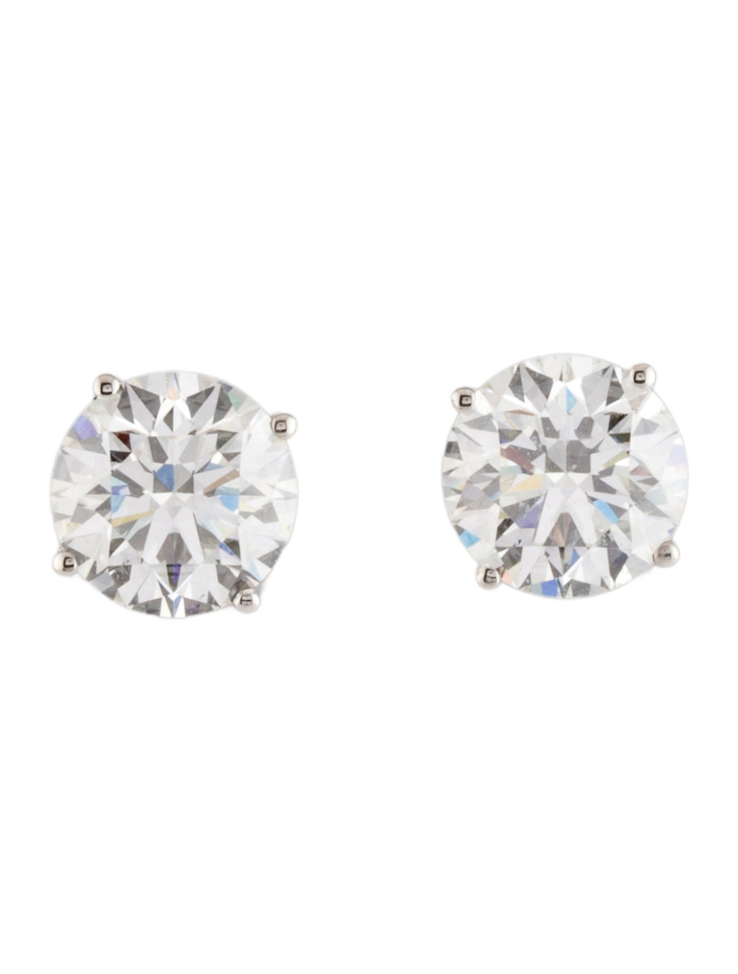Earrings 14K 4.00ctw Lab-Grown Diamond Solitaire Stud