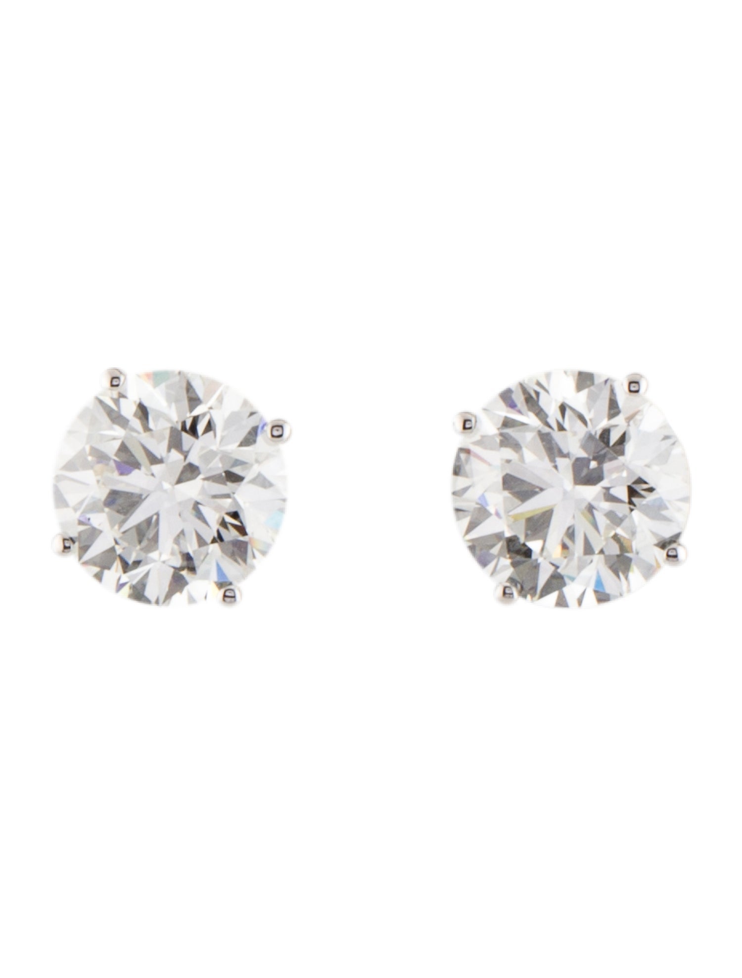 Earrings 14K 4.00ctw Lab-Grown Diamond Solitaire Stud