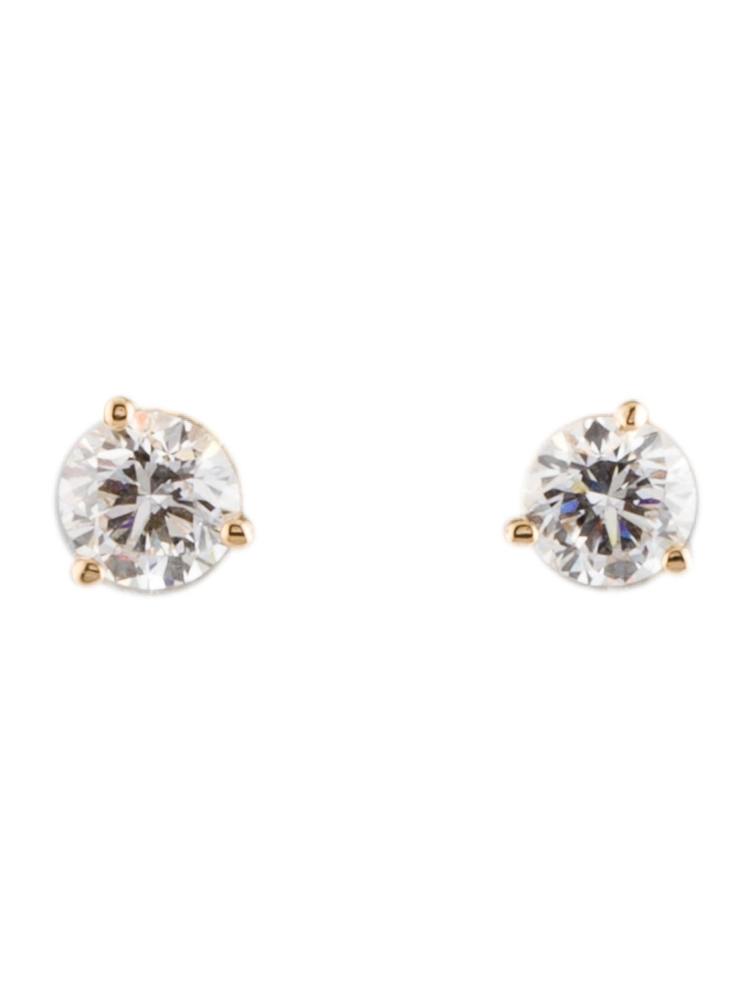 Earrings 14K Lab-Grown Diamond Martini Stud