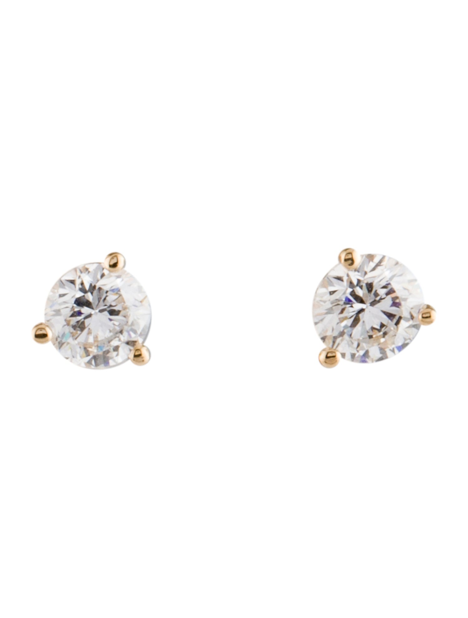 Earrings 14K Lab-Grown Diamond Martini Stud