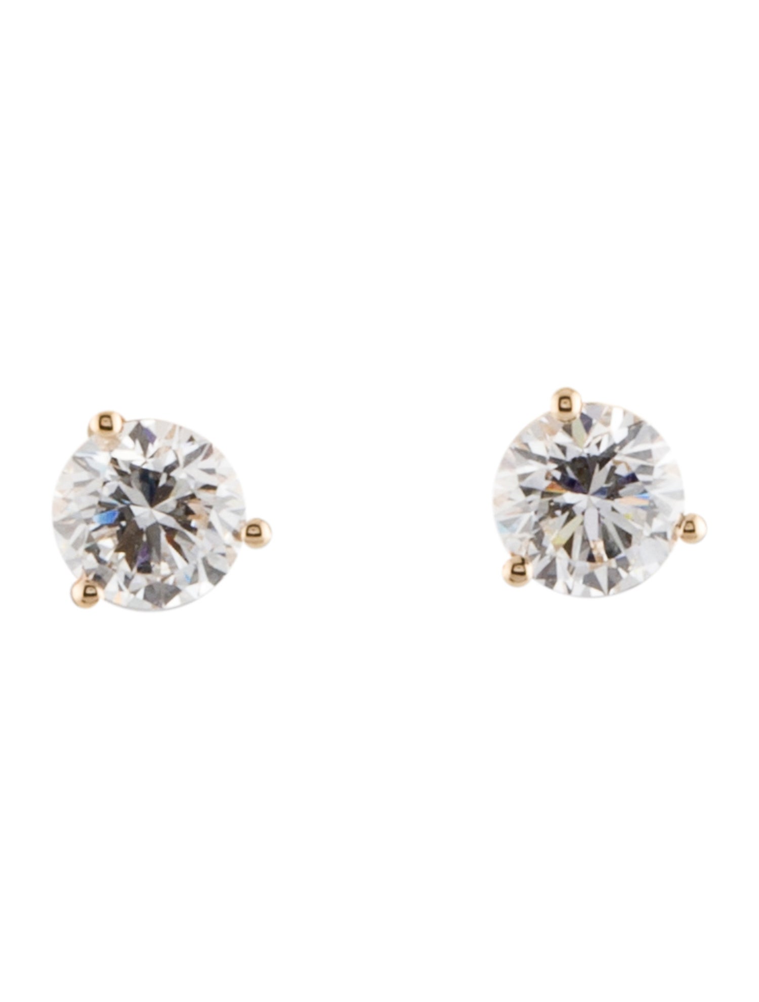 Earrings 14K Lab-Grown Diamond Martini Stud