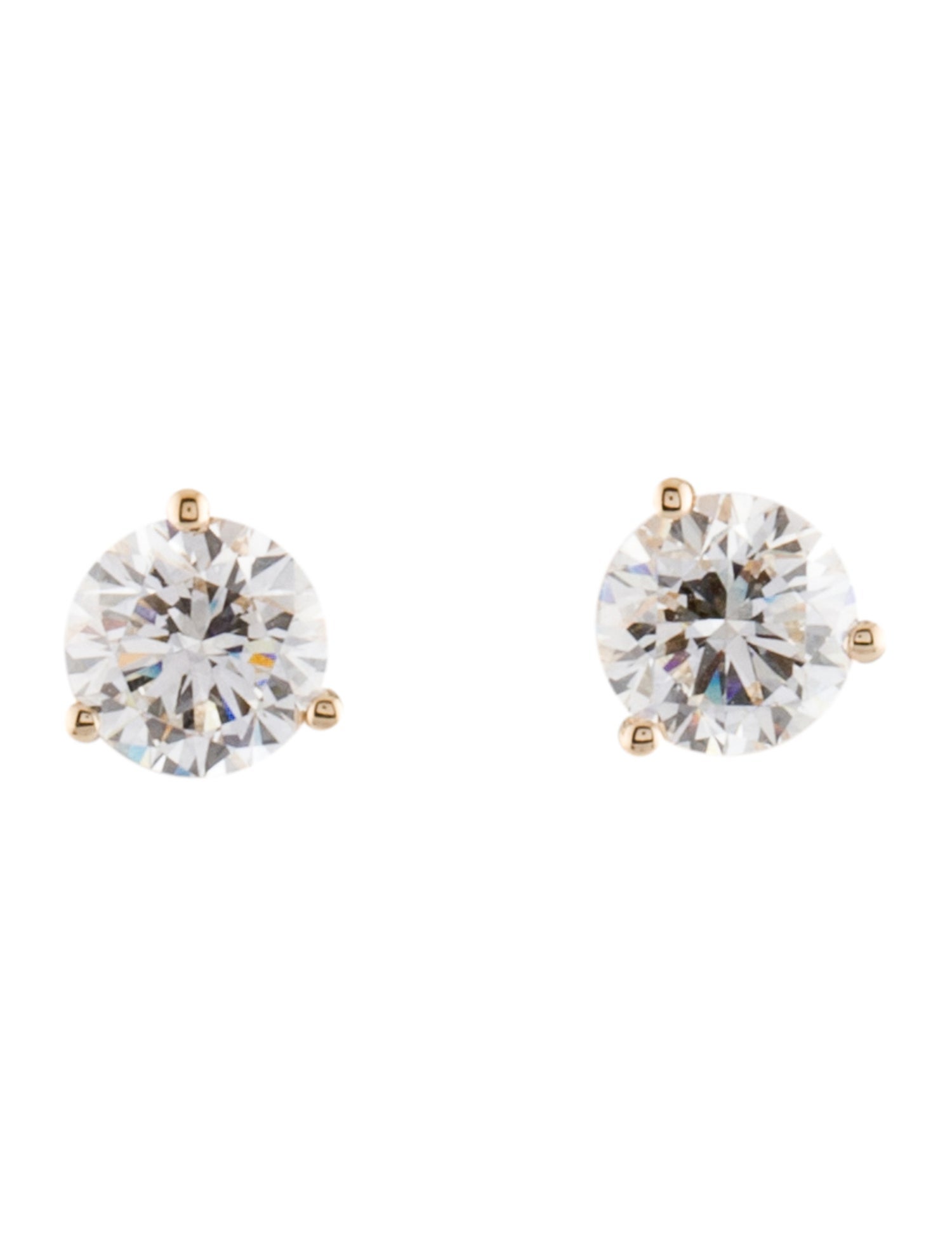Earrings 14K Lab-Grown Diamond Martini Stud