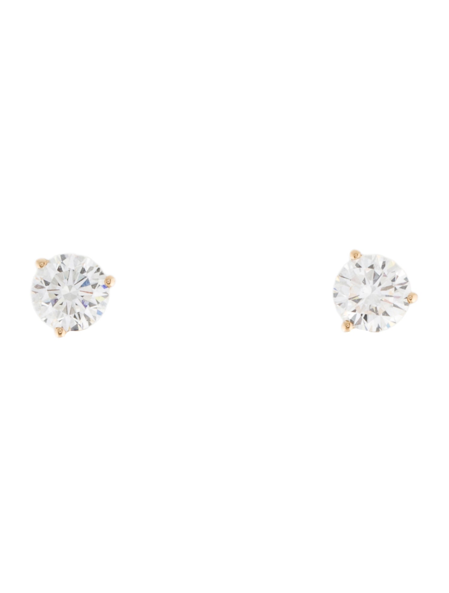 Earrings 14K 1.00ctw Lab-Grown Diamond Solitaire Stud
