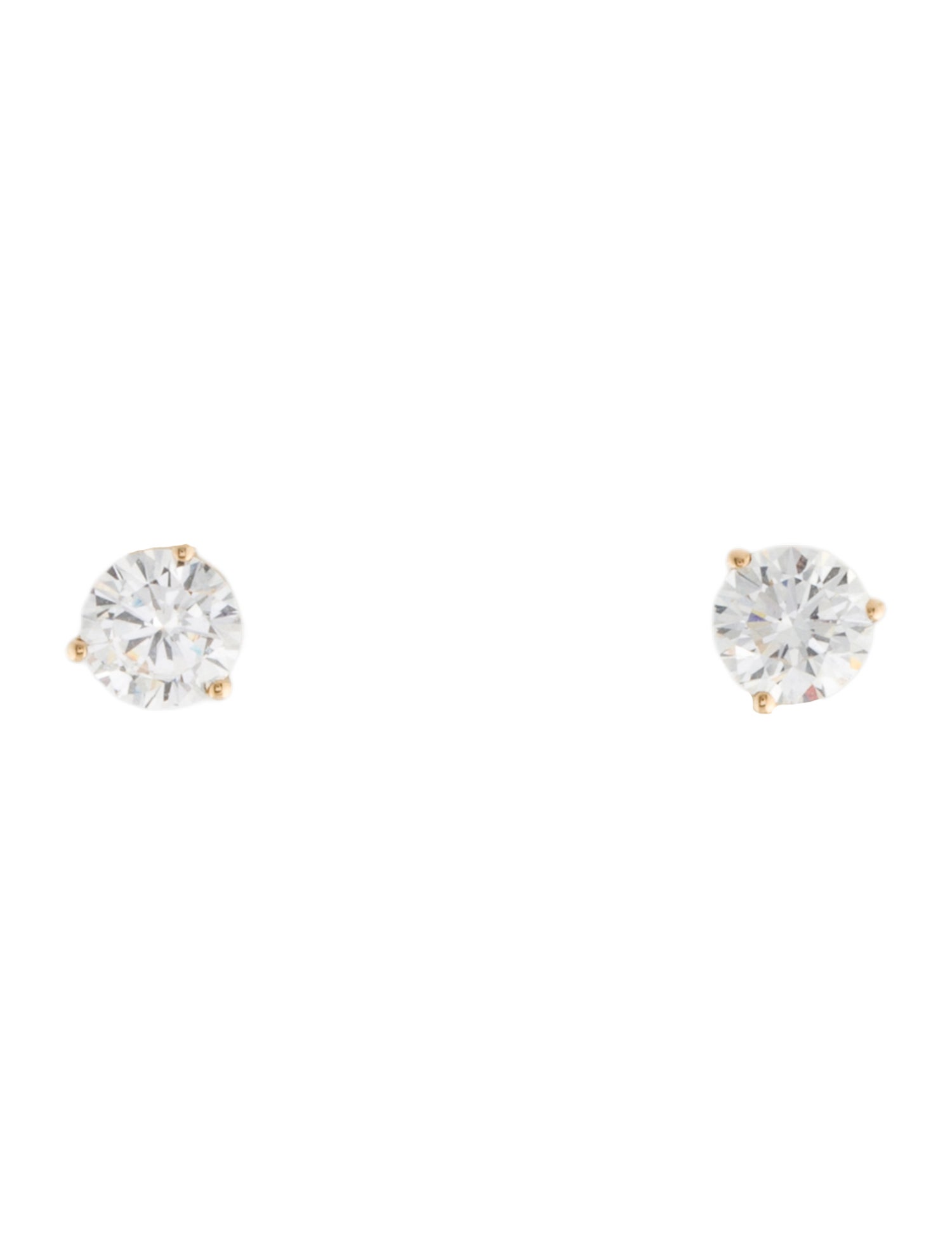 Earrings 14K 1.00ctw Lab-Grown Diamond Solitaire Stud