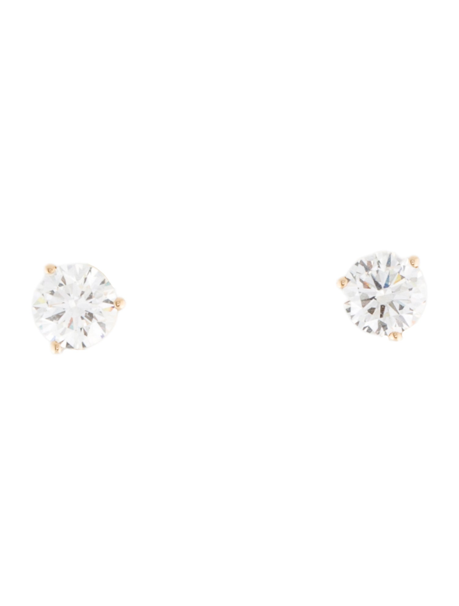 Earrings 14K 1.00ctw Lab-Grown Diamond Solitaire Stud