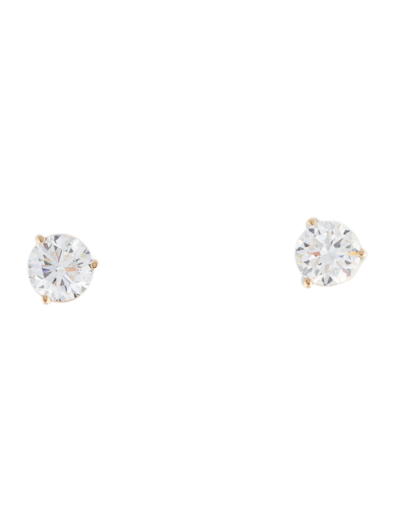 Earrings 14K 1.00ctw Lab-Grown Diamond Solitaire Stud