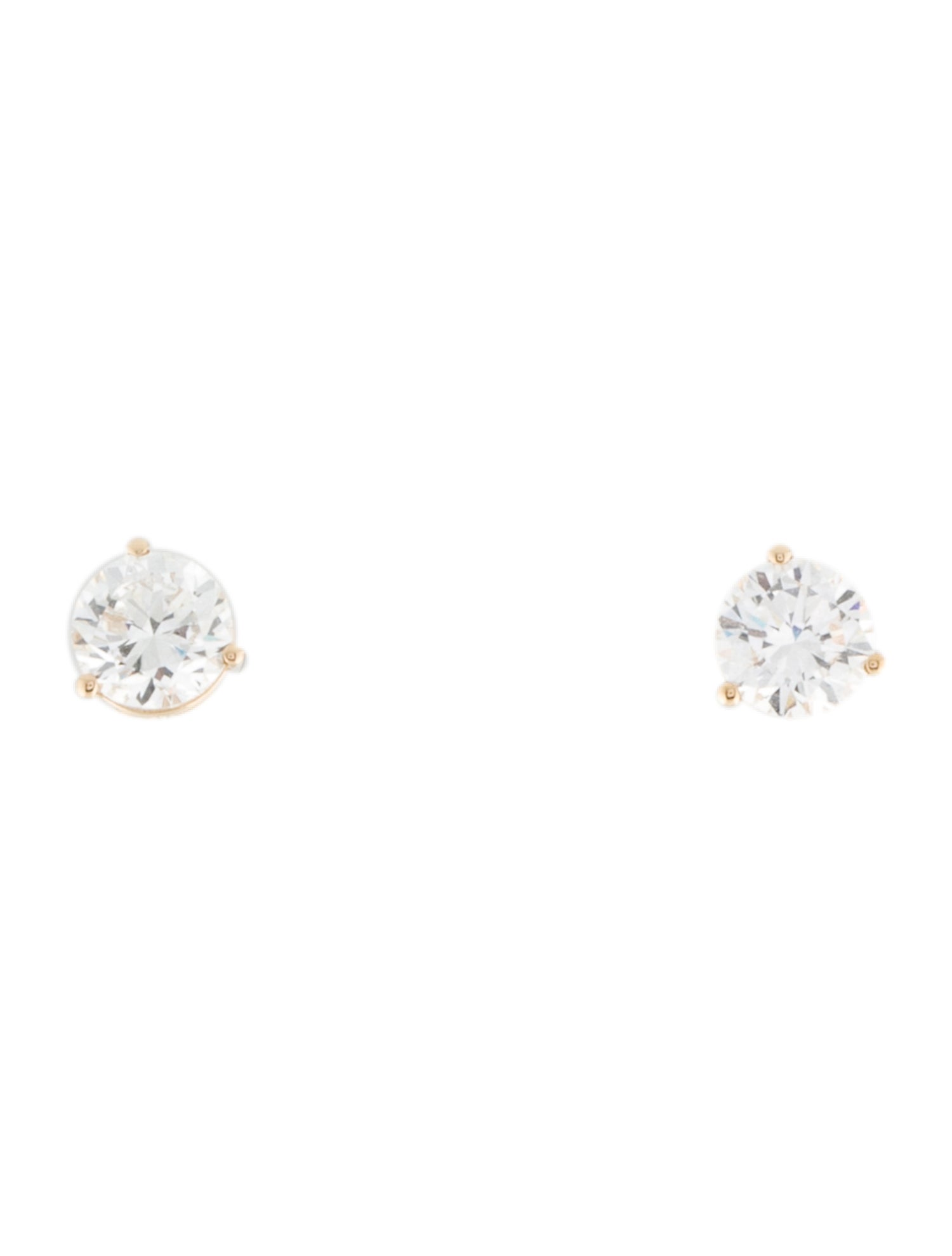 Earrings 14K 1.00ctw Lab-Grown Diamond Solitaire Stud