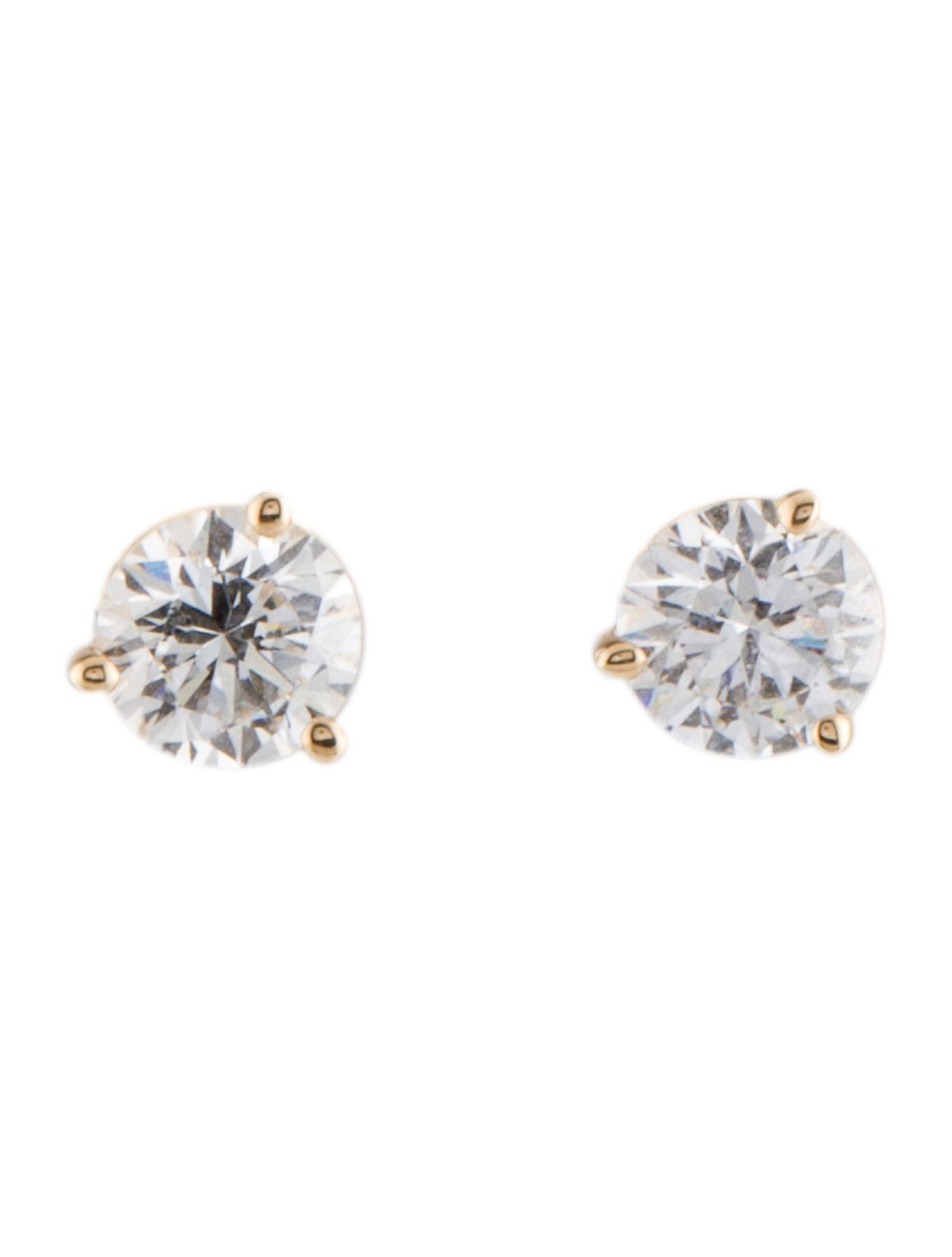 Earrings 14K 1.50ctw Lab-Grown Diamond Solitaire Stud