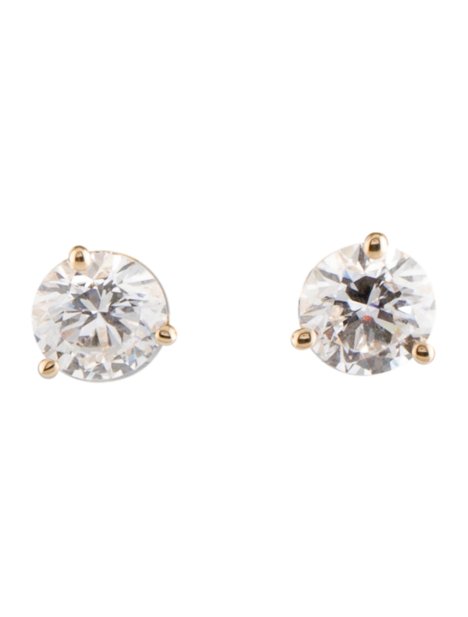 Earrings 14K 1.50ctw Lab-Grown Diamond Solitaire Stud