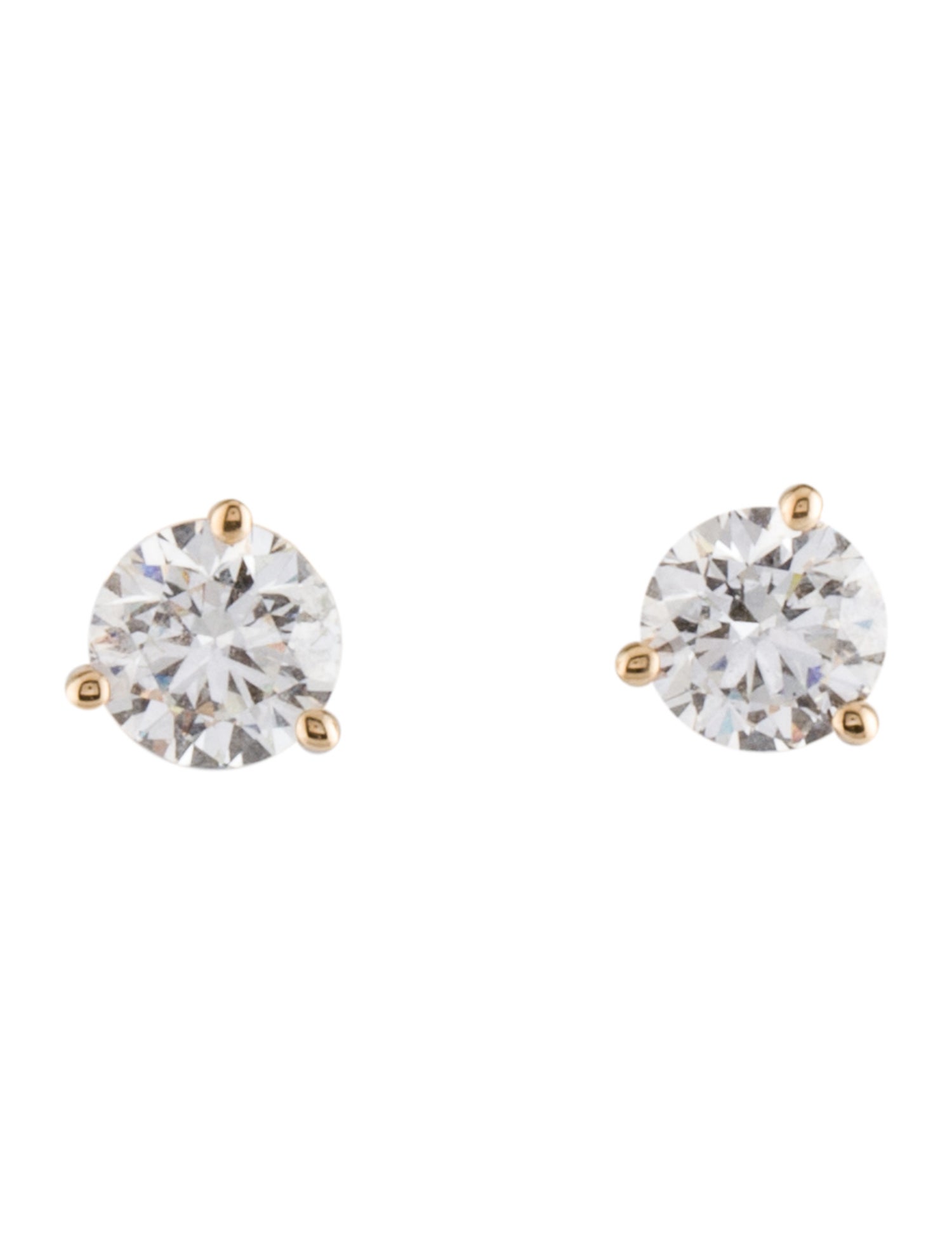 Earrings 14K 1.50ctw Lab-Grown Diamond Solitaire Stud