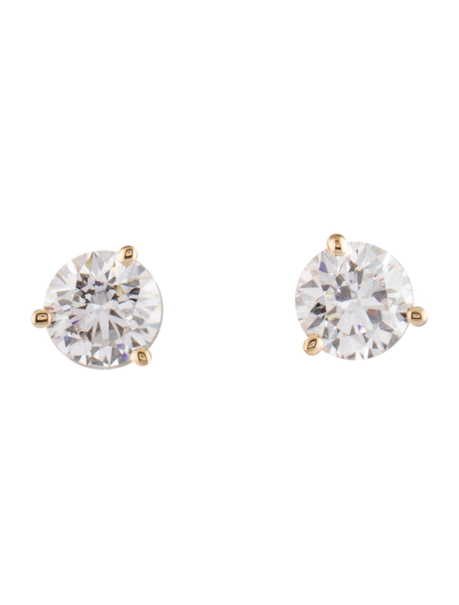 Earrings 14K 1.50ctw Lab-Grown Diamond Solitaire Stud