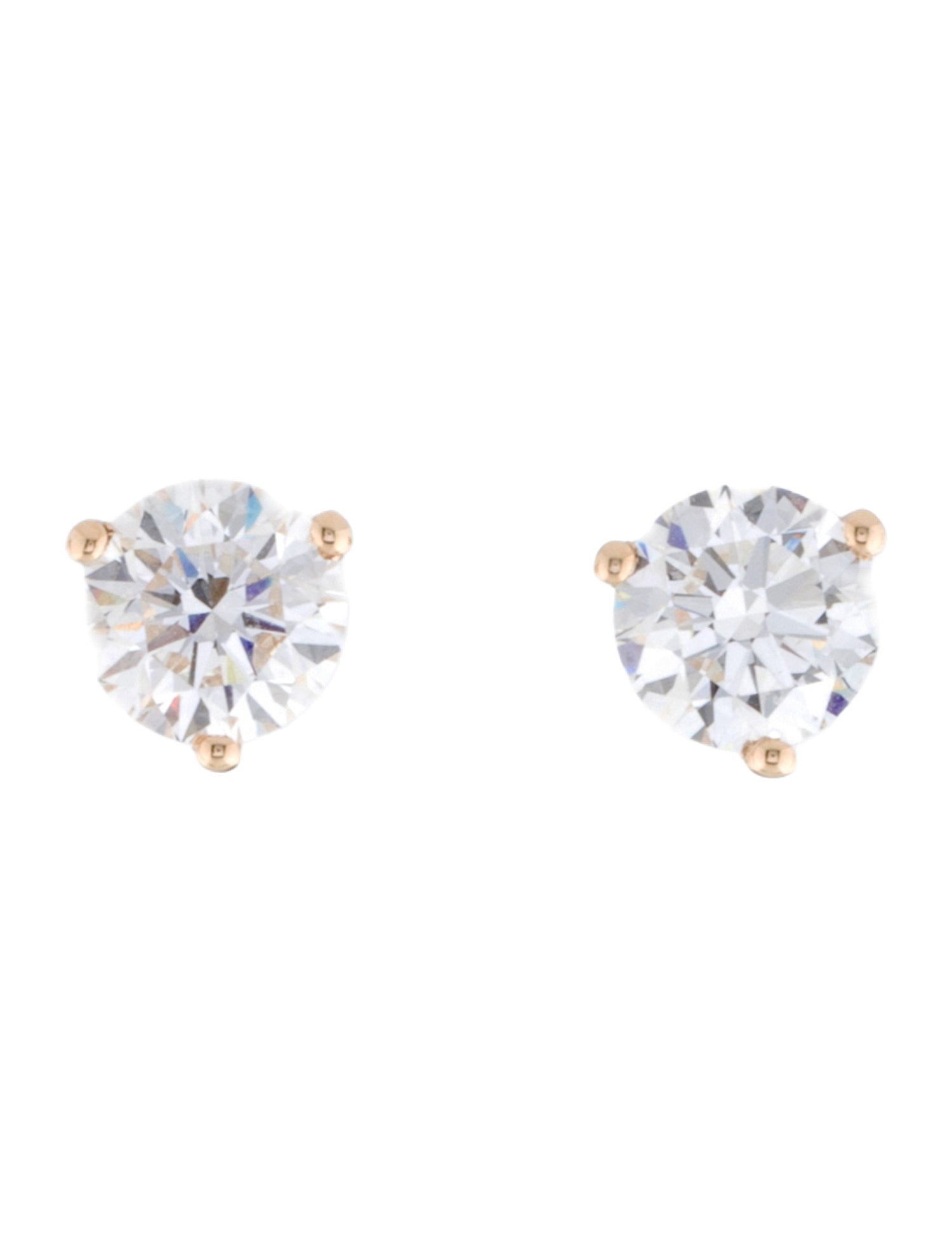 Earrings 14K 2.00ctw Lab-Grown Diamond Martini Stud