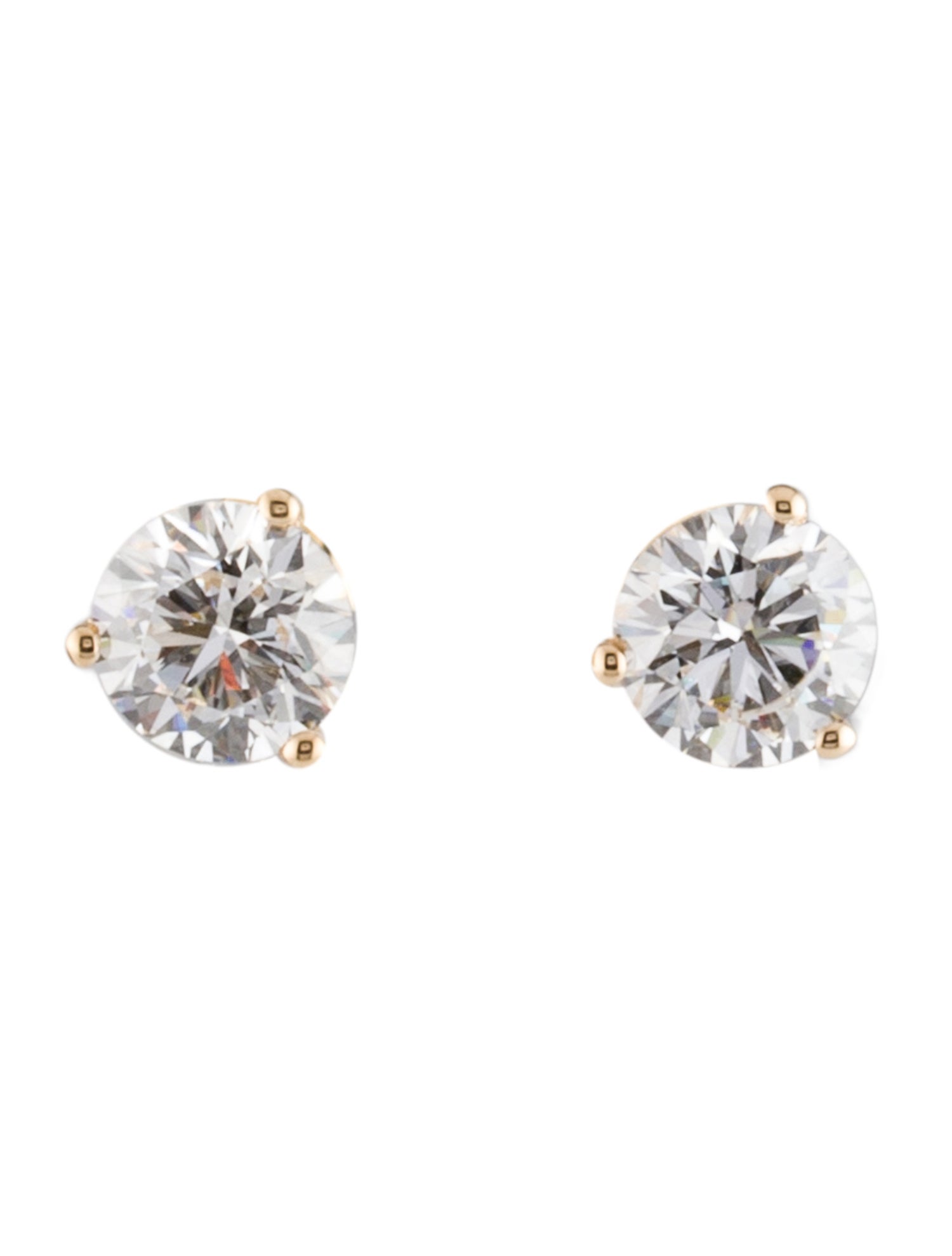 Earrings 14K 2.00ctw Lab-Grown Diamond Martini Stud