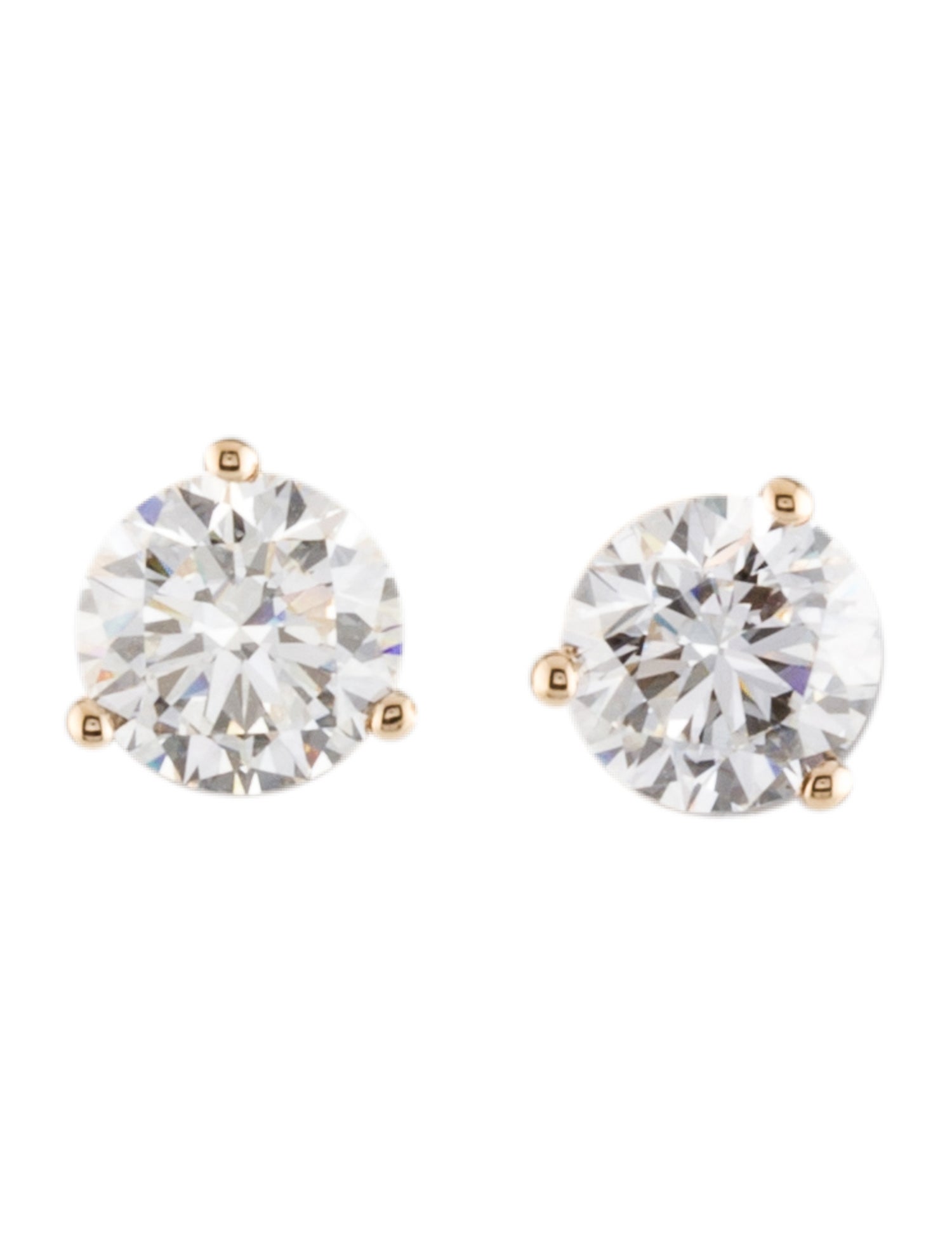 Earrings 14K 2.00ctw Lab-Grown Diamond Martini Stud