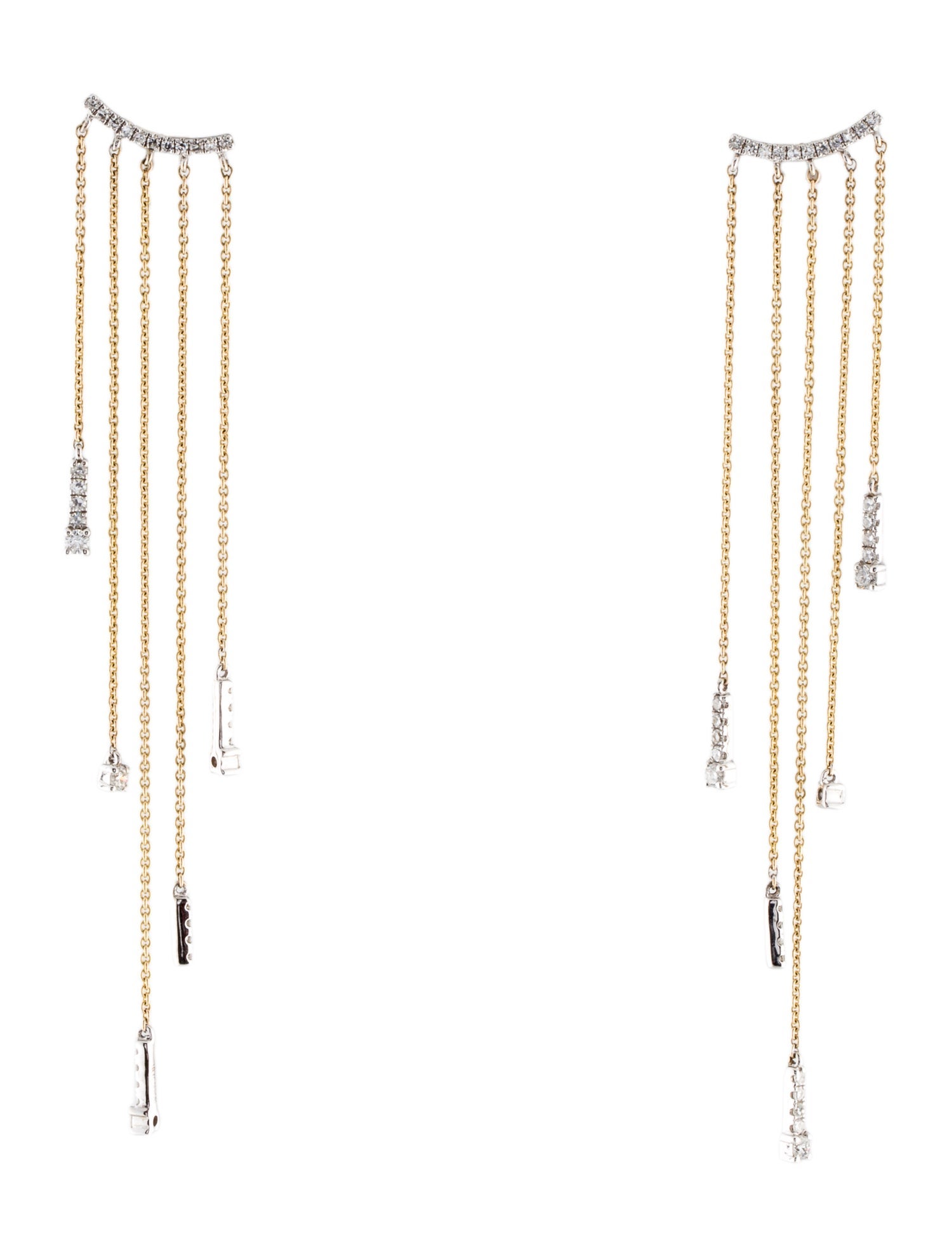 Earrings 14K Diamond Chandelier