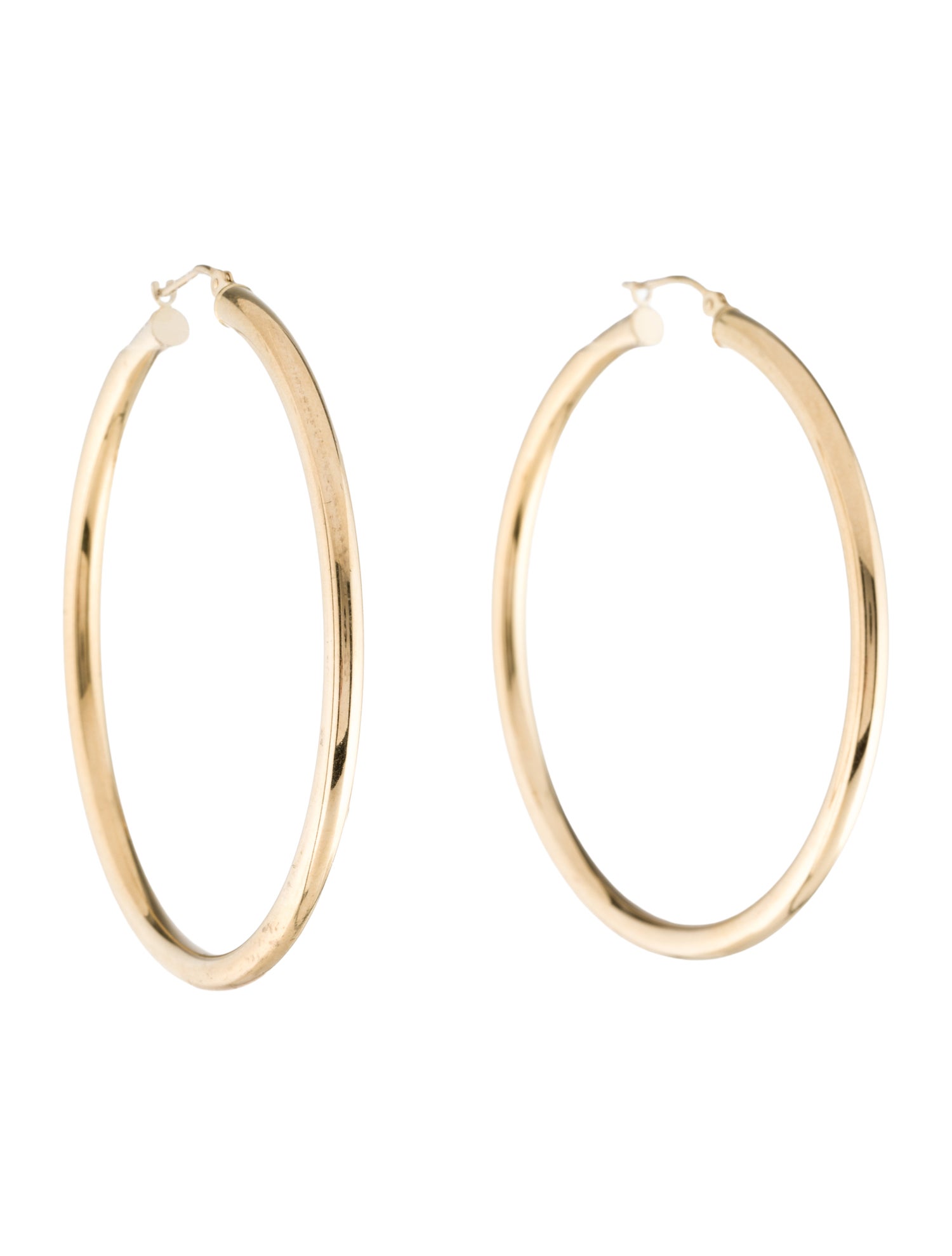 Earrings 14K Hollow Hoop Earrings