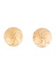 Earrings 14K Textured Button Stud Earring