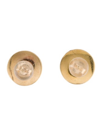 Earrings 14K Textured Button Stud Earring