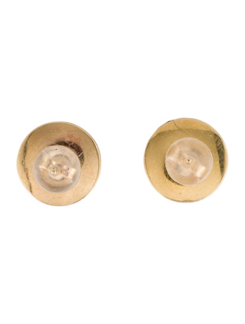 Earrings 14K Textured Button Stud Earring