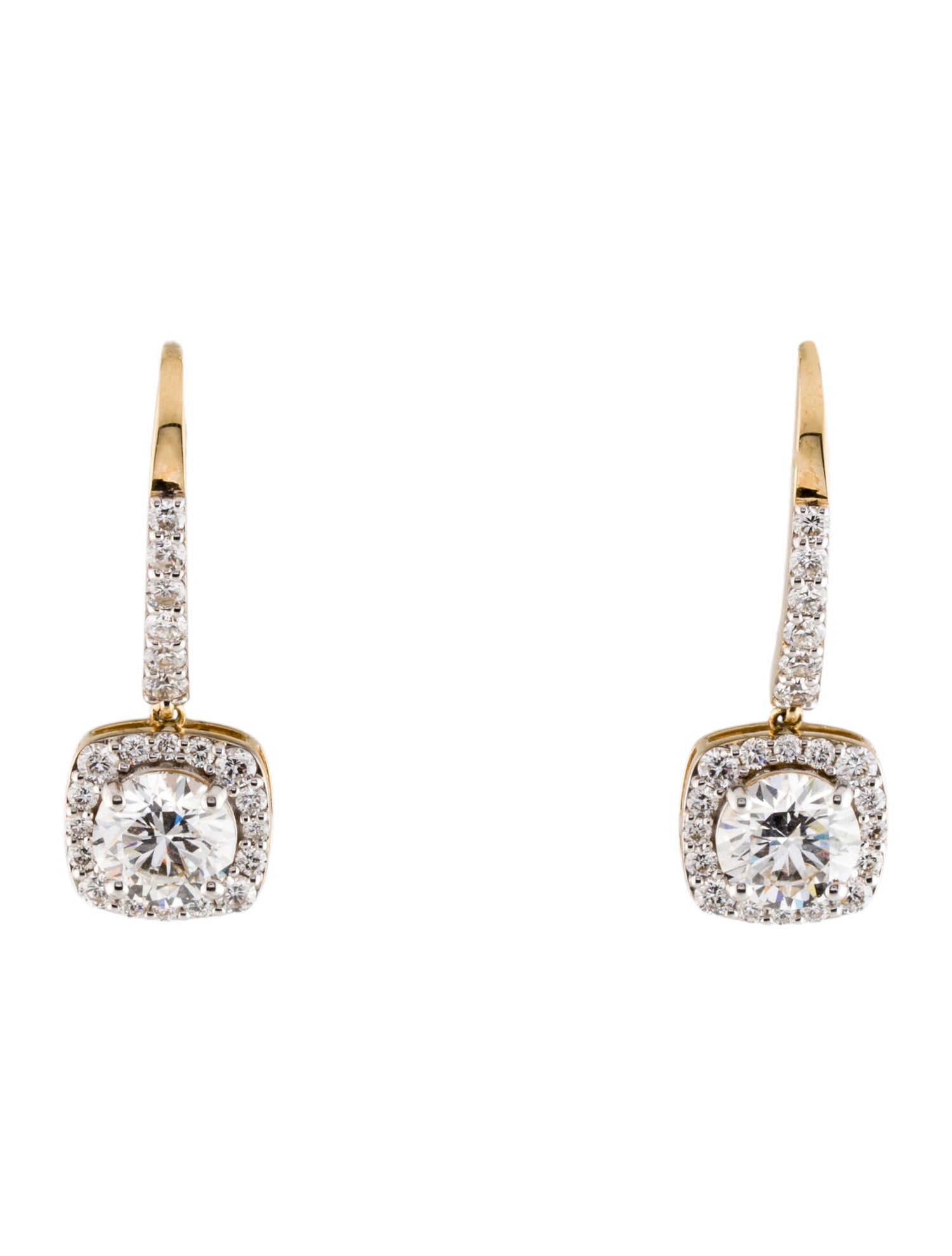 Earrings 14K 4.31ctw Lab-Grown Diamond Drop Earrings