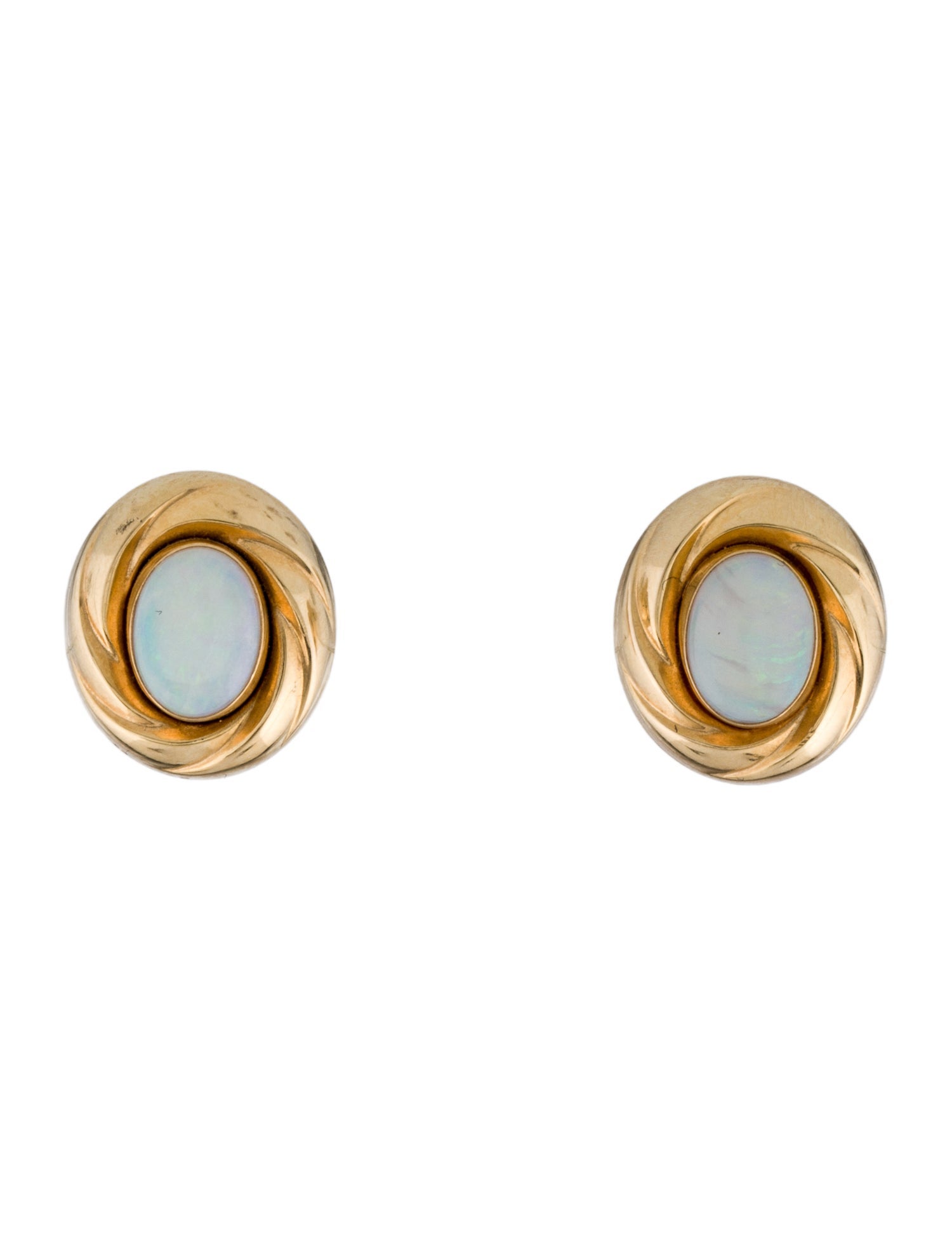 Earrings 14K Opal Stud