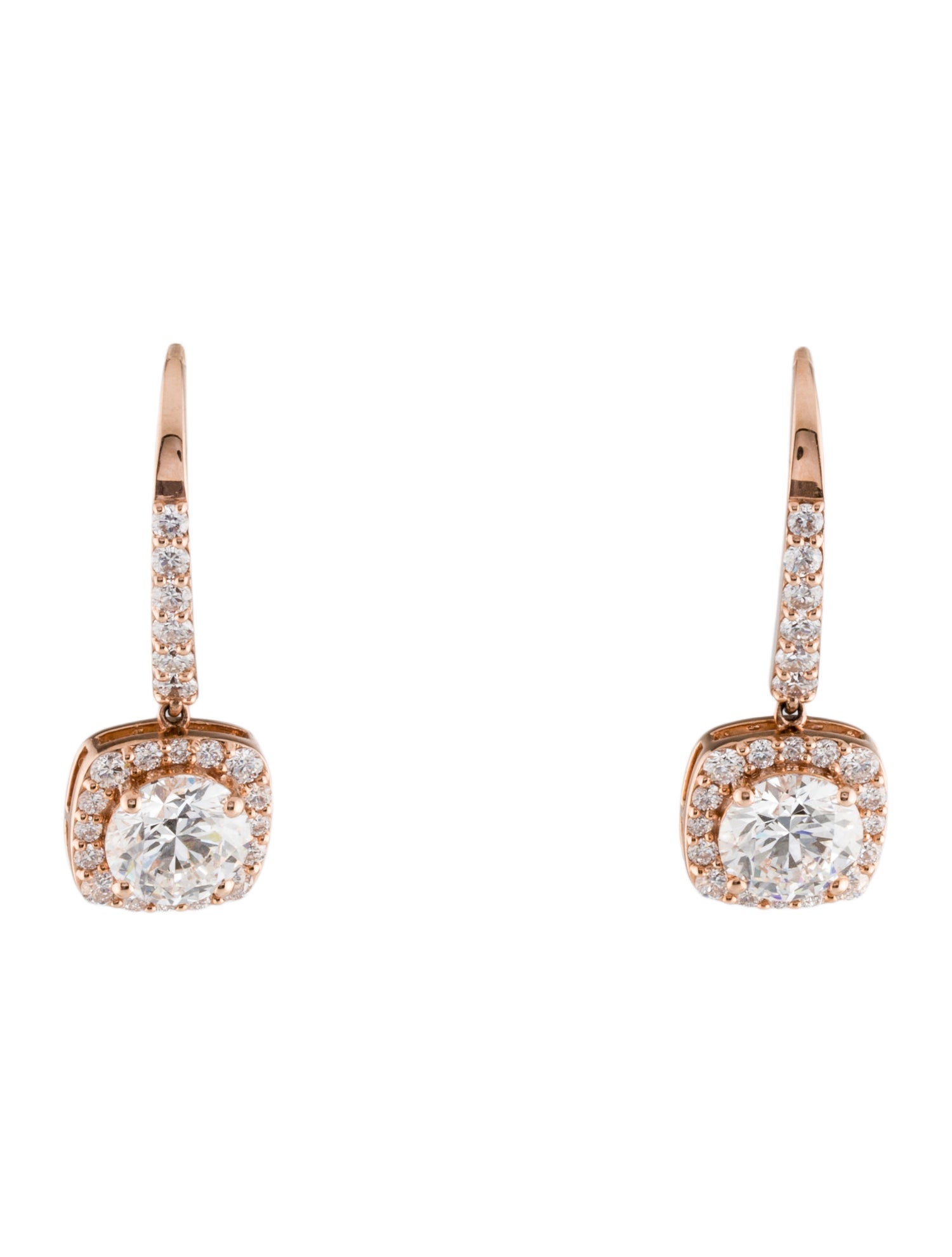 Earrings 14K 4.70ctw Lab-Grown Diamond Drop Earrings