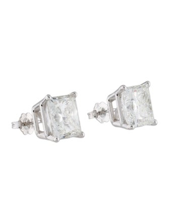 Earrings 14K 12.10ctw Lab-Grown Diamond Solitaire Stud Earrings