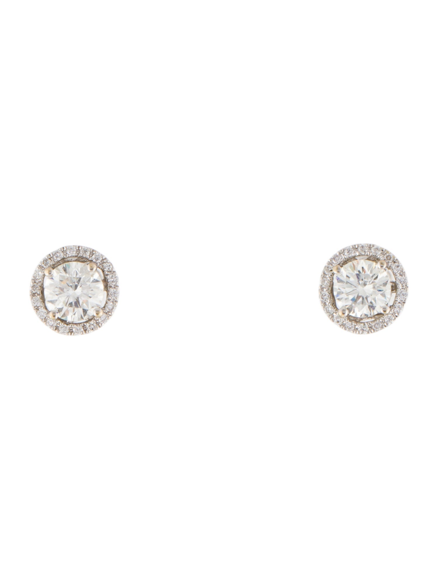 Earrings 18K 1.09ct Diamond Stud Earrings