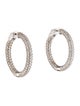 Earrings 14K 4.28ctw Diamond Inside-Out Hoop Earrings