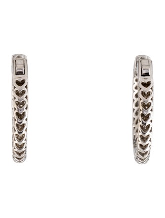 Earrings 14K 4.28ctw Diamond Inside-Out Hoop Earrings