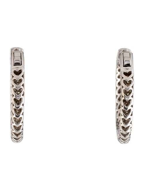 Earrings 14K 4.28ctw Diamond Inside-Out Hoop Earrings