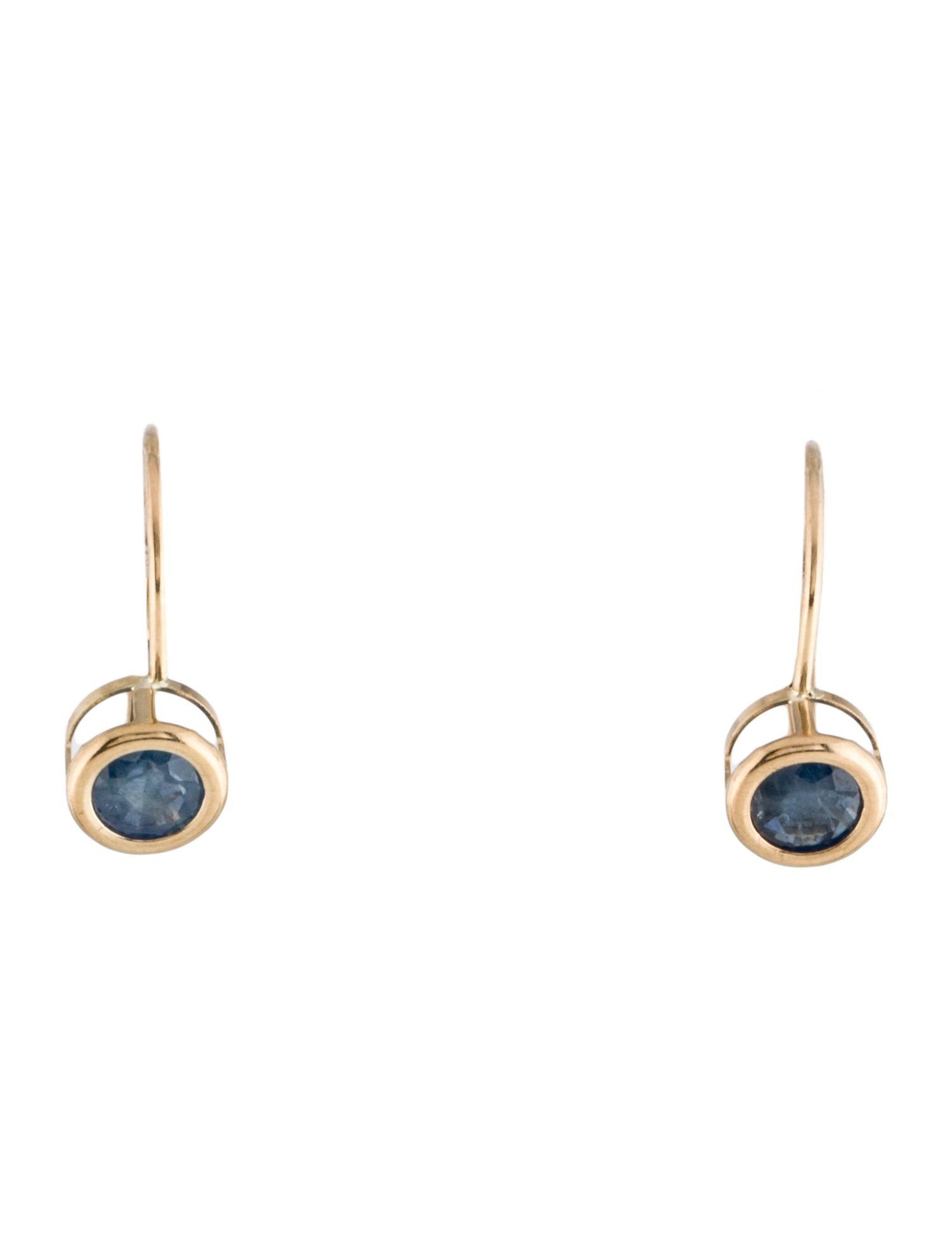 Earrings 10K Sapphire Drop