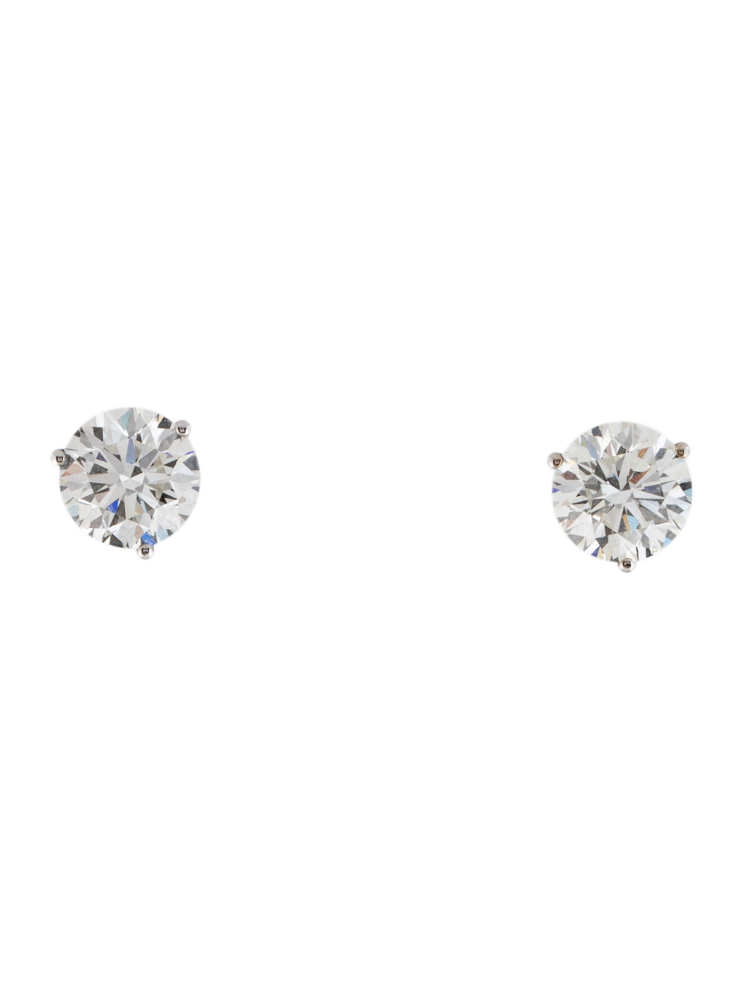 Earrings 14K 4.15ctw Lab-Grown Diamond Solitaire Stud Earrings