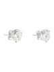 Earrings 14K 4.04ctw Lab-Grown Diamond Solitaire Stud Earrings