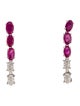 Earrings 14K 1.71ctw Ruby & Diamond Drop Earrings