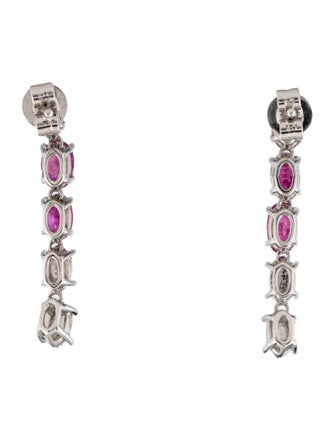 Earrings 14K 1.71ctw Ruby & Diamond Drop Earrings